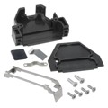 165X11299X - CONN BACKSHELL 25P 45/180DEG BLK