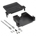 165X03339A - CONN BACKSHELL 37POS 180DEG BLK