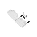ACOV-SUB-25NB19 - CONN BACKSHELL 25POS 180DEG WHT