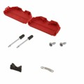 ACOV-SUB-37NB15 - CONN BACKSHELL 37POS 180DEG RED