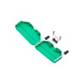 ACOV-SUB-37NB18 - CONN BACKSHELL 37P 180DEG GREEN