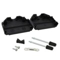 136501-1 - CONN BACKSHELL 25POS 180DEG BLK