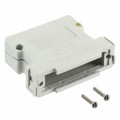 3485-2300R - CONN BACKSHELL 25POS 180DEG GRAY