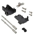 165X03319A - CONN BACKSHELL 15POS 180DEG BLK