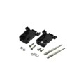 DE09-HD-PB-TS - D-SUB HOOD BLK PLASTIC 9 WAY THU
