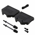 A-FT 15 - CONN BACKSHELL 15POS 180DEG BLK
