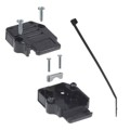 863093C09ALF - CONN BACKSHELL 9POS 90DEG BLACK