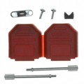 972-009-01SR061 - CONN BACKSHELL 9POS 180DEG RED