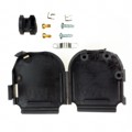 5749626-2 - CONN BACKSHELL 25POS 120/180DEG