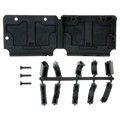 207473-1 - CONN BACKSHELL 37P 90/180DEG BLK