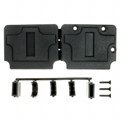 207476-1 - CONN BACKSHELL 50P 90/180DEG BLK