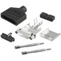 960-025-010R011 - CONN BACKSHELL 25POS 180DEG SHLD