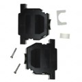 956-025-010R011 - CONN BACKSHELL 25POS 180DEG BLK