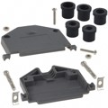 979-037-010R031 - CONN BACKSHELL 37POS 180DEG GRAY