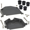 979-050-010R031 - CONN BACKSHELL 50POS 180DEG GRAY