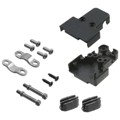 975T009-010R011 - CONN BACKSHELL 9P 90/180DEG BLK
