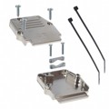 863093C25MLF - CONN BACKSHELL 25POS 90DEG SHLD