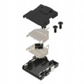 DH-37-CT1B - CONN BACKSHELL 37POS 180DEG SHLD