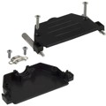 973-037-010R011 - CONN BACKSHELL 37POS 180DEG BLK