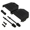 DEBS-9 - CONN BACKSHELL 9POS 180DEG BLACK