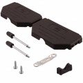 09670500424 - CONN BACKSHELL 50POS 180DEG BLK