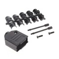 ACOV-SUB-09MB24 - CONN BACKSHELL 9POS 180DEG SHLD
