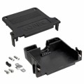 165X13399X - CONN BACKSHELL 37POS 180DEG BLK