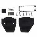 165X11289XE - CONN BACKSHELL 15P 45/180DEG BLK