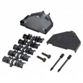 ACOV-SUB-25MB24 - CONN BACKSHELL 25POS 180DEG SHLD