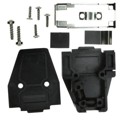 165X11279XE - CONN BACKSHELL 9P 45/180DEG BLK