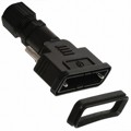 A-HOOD-25/44 - CONN BACKSHELL 25POS 180DEG BLK
