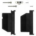 951-037-010R011 - CONN BACKSHELL 37POS 60DEG GRAY