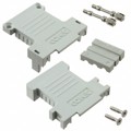 165X17989X - CONN BACKSHELL 3POS 180DEG GRAY