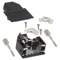 165X00779XE - CONN BACKSHELL 9P 45DEG SHLD BLK