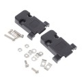 DE09-HD-PB-SS - D-SUB HOOD BLK PLASTIC 9 WAY SHO