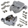 AGP 15 G-ME - CONN BACKSHELL 15POS 180DEG SHLD