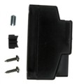 165X10409XE - CONN BACKSHELL 25POS 180DEG BLK