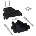 165X10149XE - CONN BACKSHELL 15POS 180DEG BLK