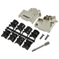5-1478763-1 - CONN BACKSHELL 9P 45DEG SHLD SLV