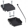 863093C25ALF - CONN BACKSHELL 25POS 90DEG BLACK