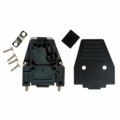 165X11239XE - CONN BACKSHELL 9P 45/180DEG BLK