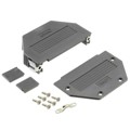 16-001840E - CONN BACKSHELL 37P 90/180DEG BLK