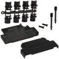 971-037-040R011 - CONN BACKSHELL 37POS 45DEG SHLD