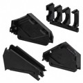 745311-1 - CONN BACKSHELL 37P 90/180DEG BLK
