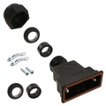 09670150438 - CONN BACKSHELL 15POS 180DEG BLK
