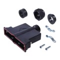 09670370438 - CONN BACKSHELL 37POS 180DEG BLK
