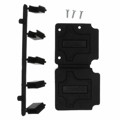 165X13239XE - CONN BACKSHELL 25P 90/180DEG BLK