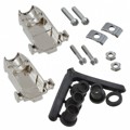 DCHE003 - CONN BACKSHELL 9POS 180DEG SHLD