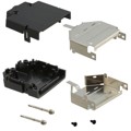 DH-27-CV1B - CONN BACKSHELL 27POS 180DEG SHLD