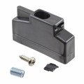 165X10409X - CONN BACKSHELL 25POS 180DEG BLK
